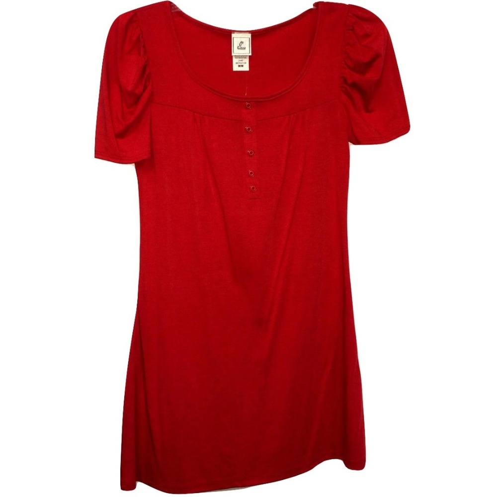 😀 3 for $20 New Womens Small Finesse Red Retro Style A-Line Scoop Dress